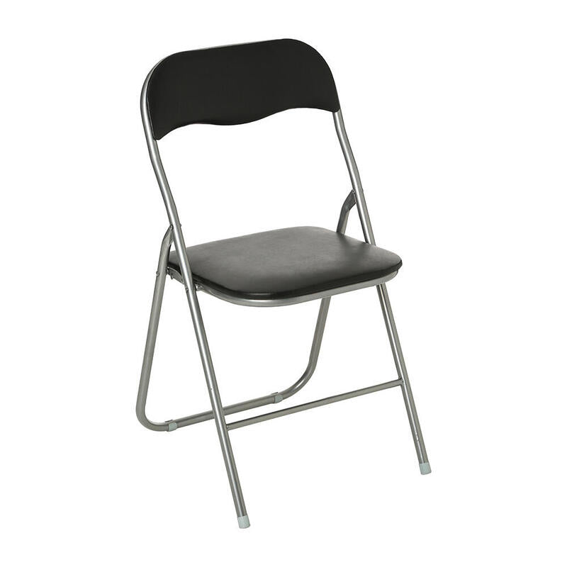 Silla Plegable De Cocina Negra 44x44x79,5cm