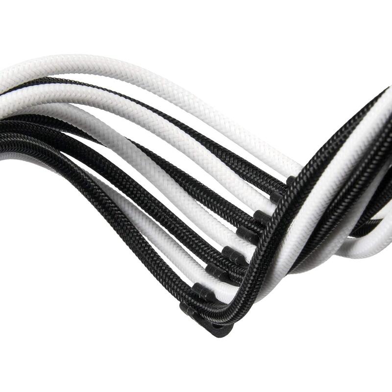Silverstone Technology Sst-Pp07e-Mbb - Cable Extensor Enfundado 30cm Placa Base 24pines
