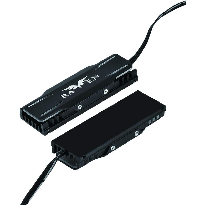 Silverstone Tp03-Argb, Kit De Enfriamiento M.2-Ssd, Argb Iluminado, 2280, Aluminio, Negro, Sst-Tp03-Argb