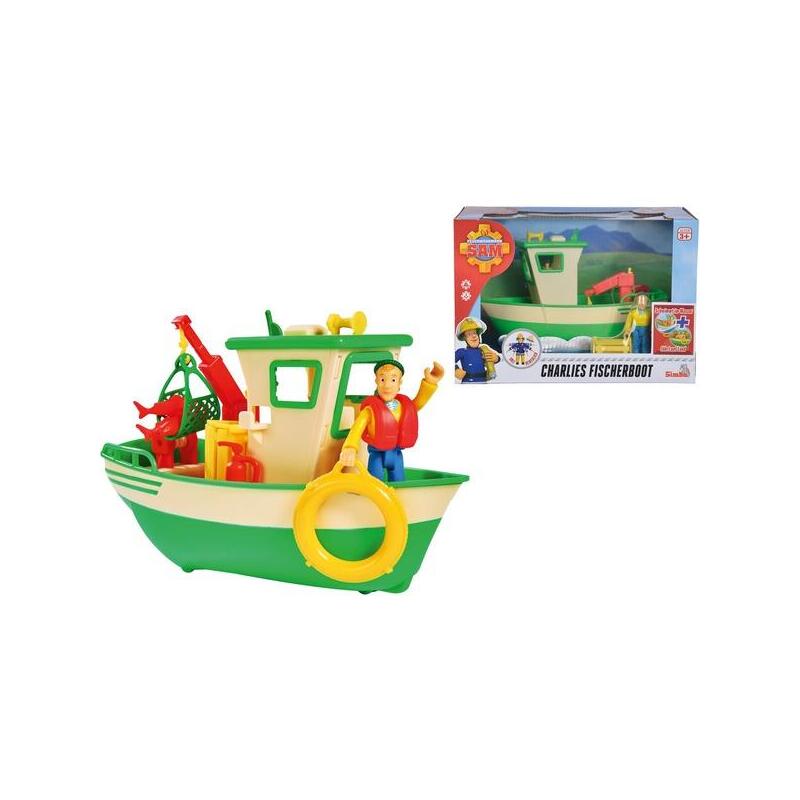 Bombero De Simba Sam - Barco De Pesca De Charlies Con Personaje, Tocando Vehículo 109251074