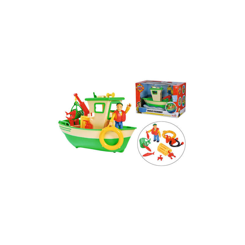 Bombero De Simba Sam Charlies Fishing Boat Con Personaje, Play Vehicle 109252574