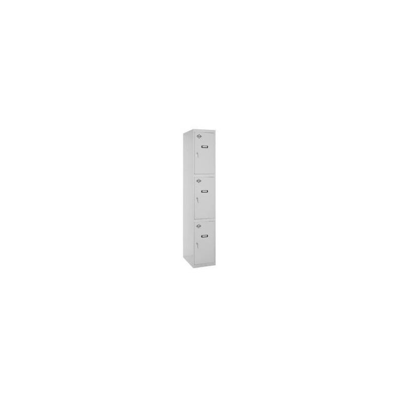 Simonrack Casillero Metálico Simonlocker 3p Monobloque 1/3 1800x300x500 Gris