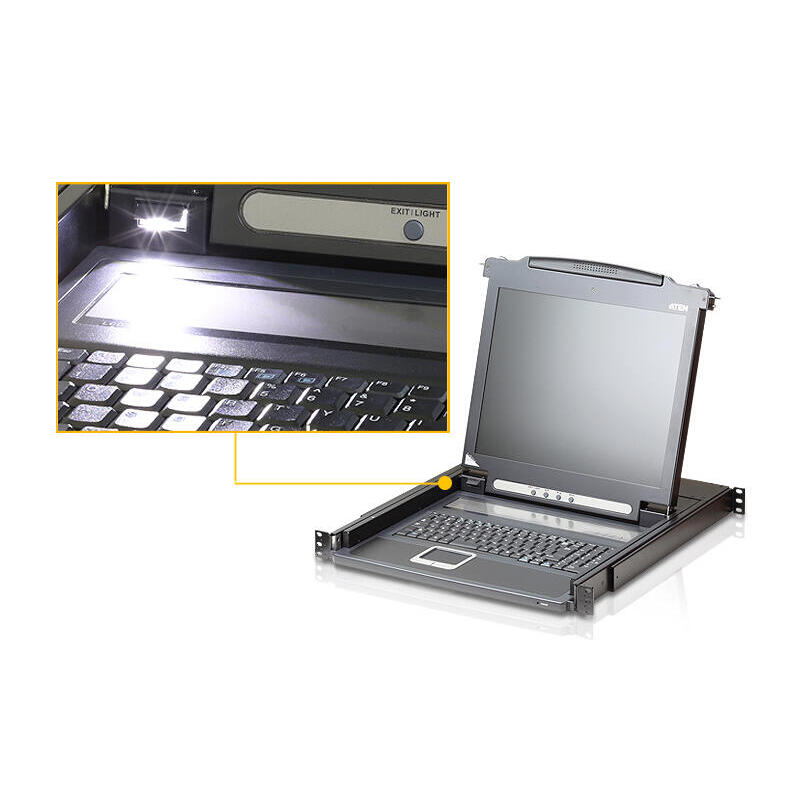 Slideaway Console 17" Lcd Swiss-German Keyboard