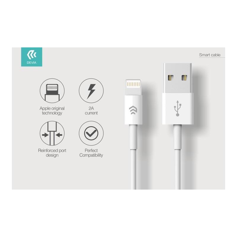 Smart Cable For Data & Charge Apple Ios7&10 1.2 Mt