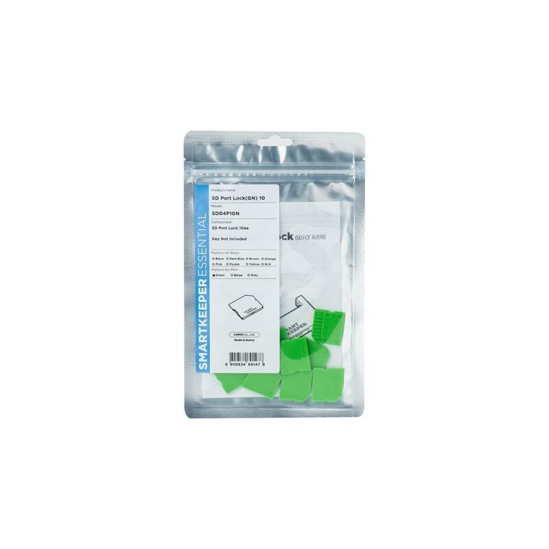 Smartkeeper Mini "Micro Sd Port" Blocker Verde 10 Uds.