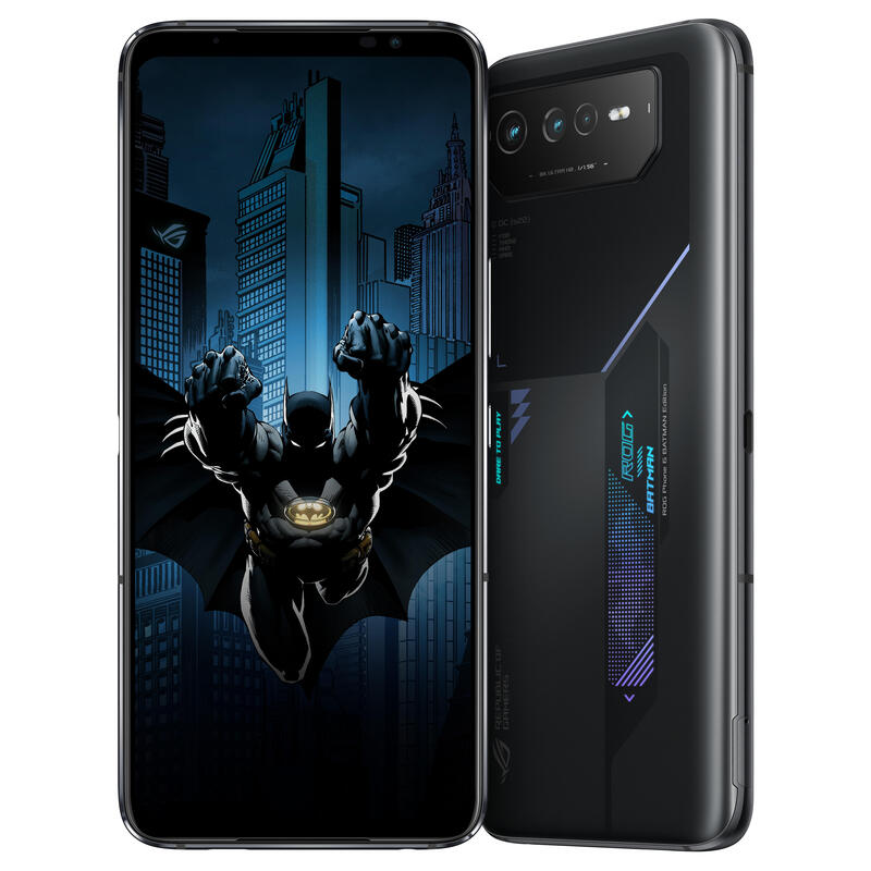 Smartphone Asus Rog Phone 6d Batman Mediatek Mt6983 6.78" Fhd+ 2448x1080 12/256gb 5g Dual Slots Wifi+Bt Nfc 6000mah Android 12.0 Szary