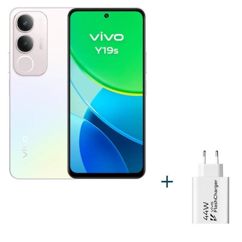 Smartphone Vivo Y19s 6.68" 6gb(+6gb)128gb Silver+Cargador 44w
