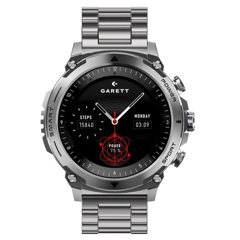 Smartwatch Atom Plateado Acero