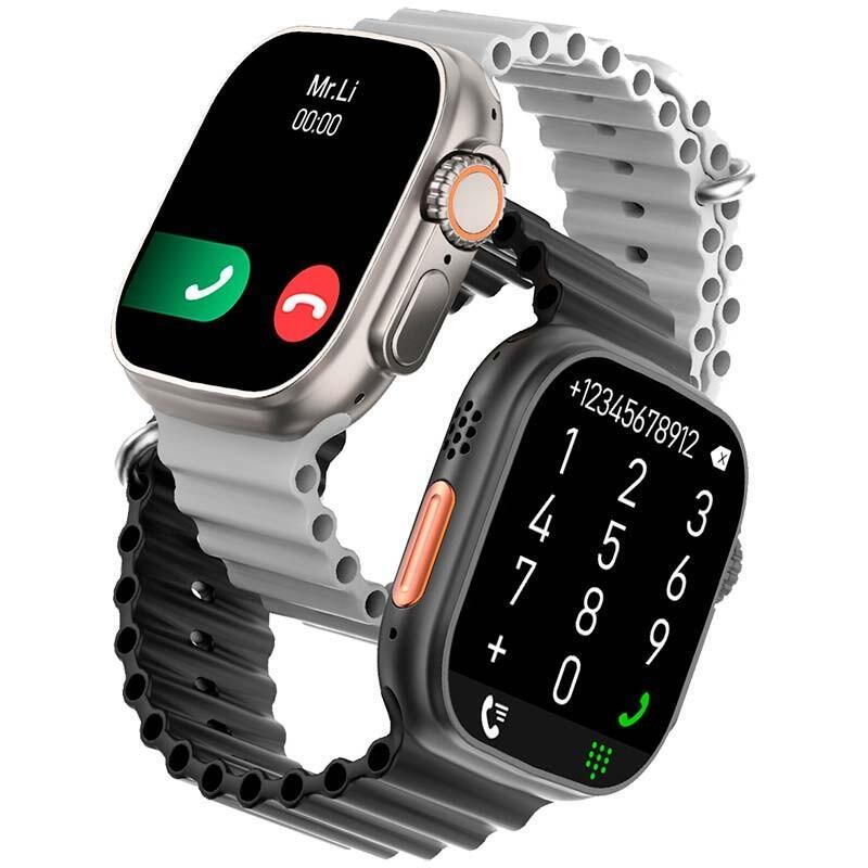 Smartwatch Dt No.1 Dt8 Ultra Max Plata