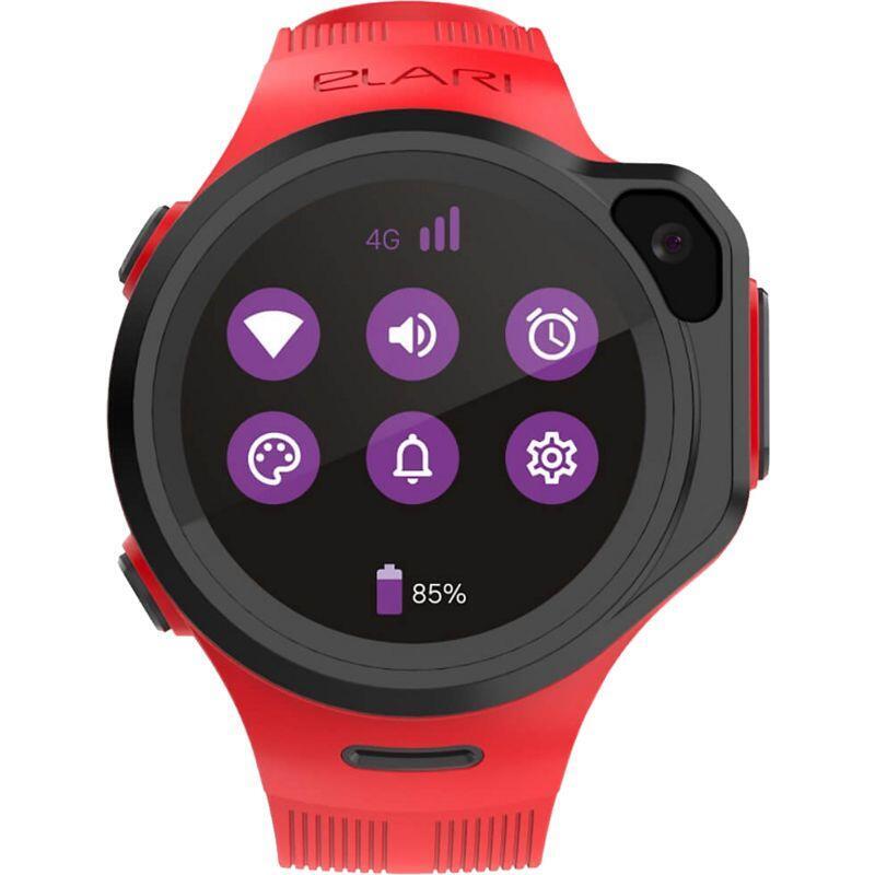 Smartwatch Infantil Elari Kidphone 4gr M Gps Pantalla Táctil Nano Sim Cámara 2 Mp Rojo