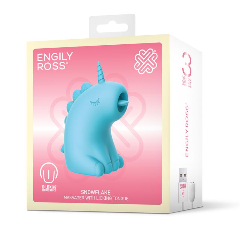 Snowflake Estimulador Con Lengua Licking - Lameteo