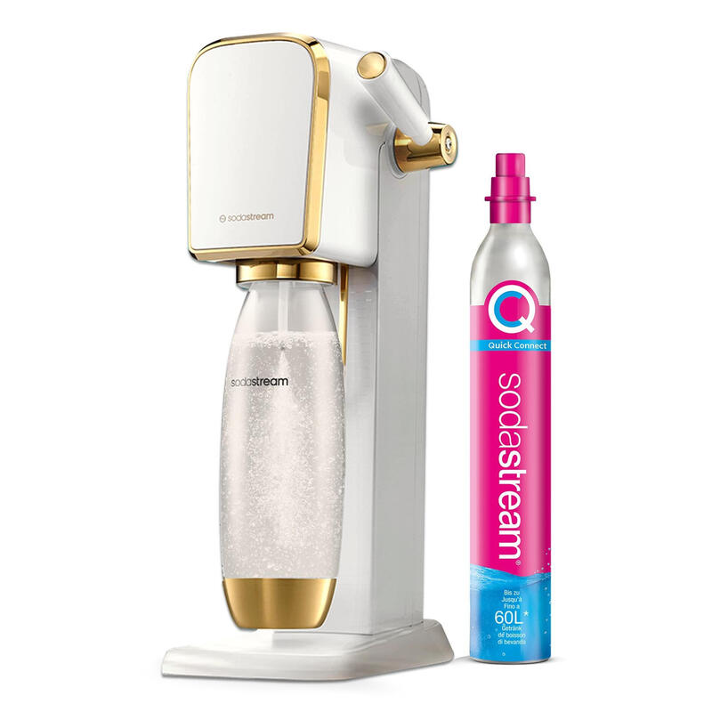 Sodastream 1013511415 Carbonatador Oro, Blanco
