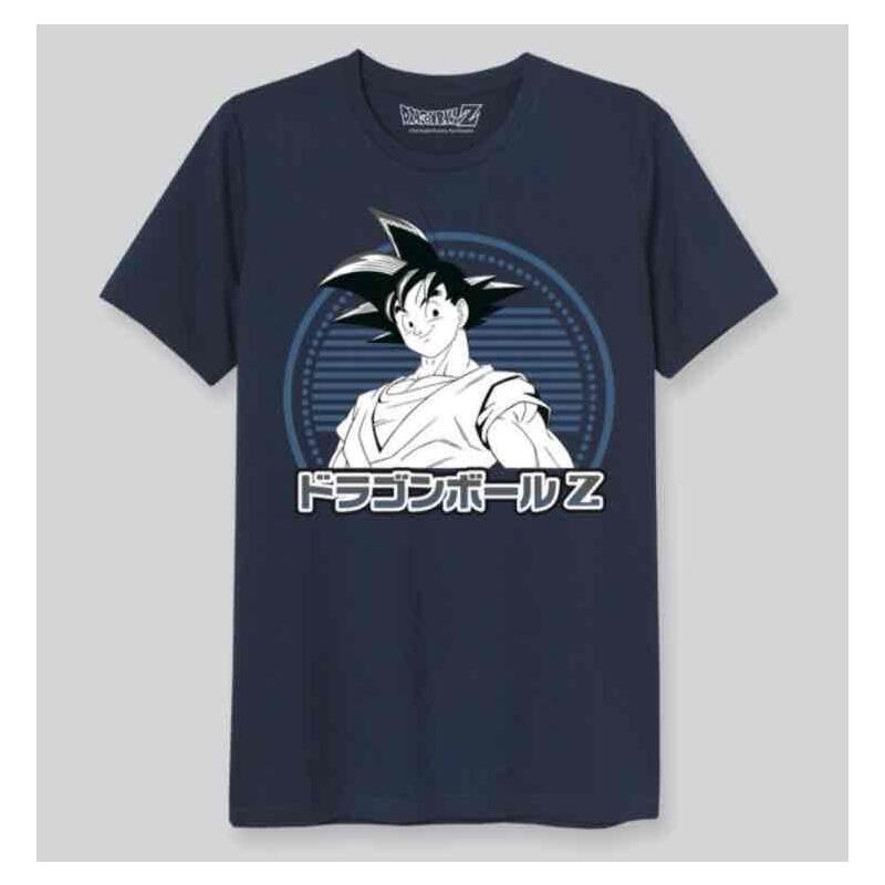 Son Goku Adulto Talla L Camiseta Azul Chico Dragon Ball