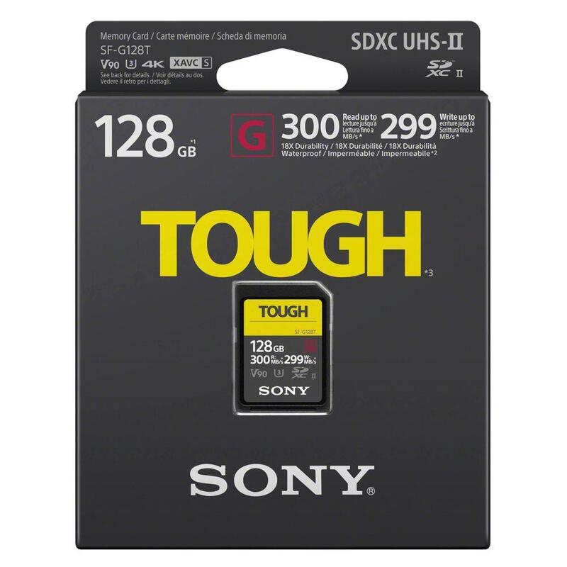 Sony Sdxc G Tough Series 128gb Uhs-Ii Class 10 U3 V90