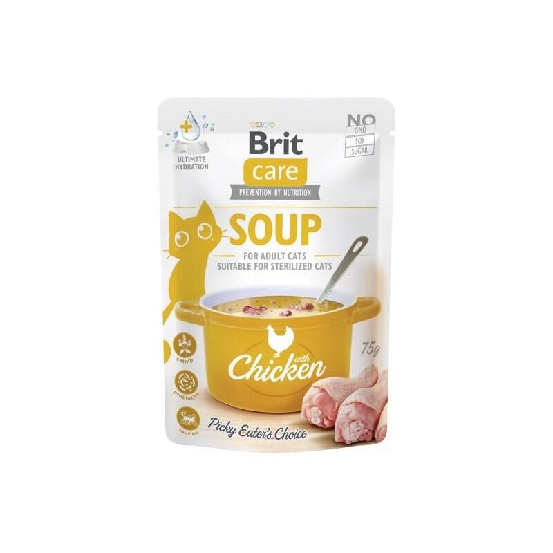Sopa Para Gato Brit Care Soup Chicken 75g