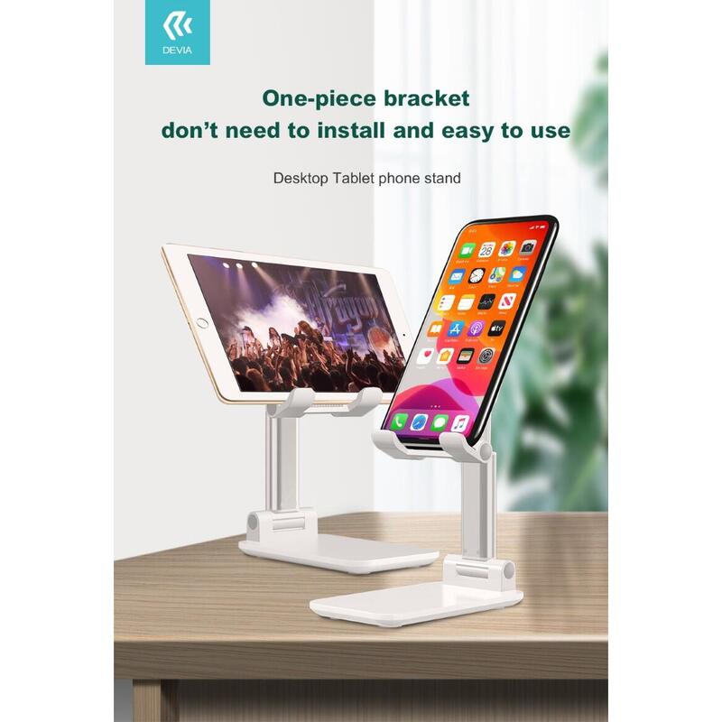 Soporte De Escritorio Para Tablet Y Teléfono Ajustable Negro
