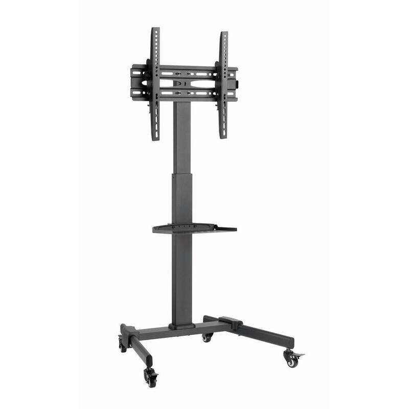 Soporte De Suelo Gembird Tvs-55t-01 Para Tv Con Ruedas (Inclinable), 32" - 55", Negro