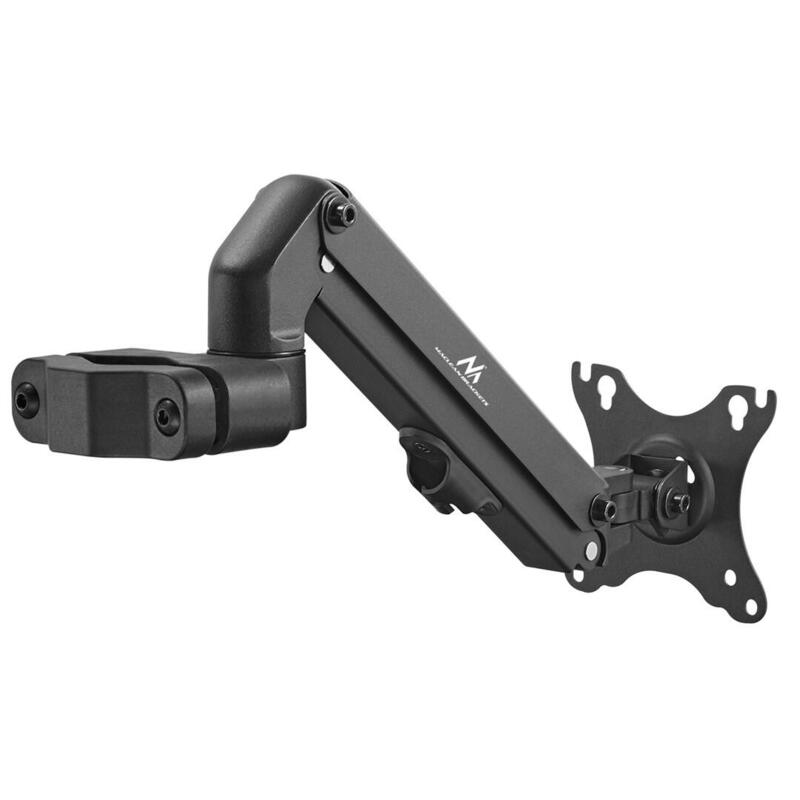 Soporte Maclean Mc-459 De Monitor Para Tubo/Poste 28-60mm, 17-27'', 7kg Máx, Resorte De Gas