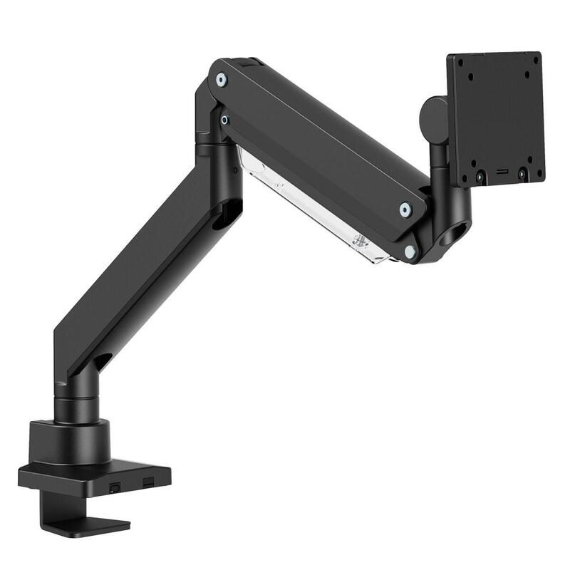 Soporte Maclean Mc-968 De Monitor De Doble Brazo Con Resorte De Gas, Brazo Para Pantallas De 17-57", Carga Máx. 27kg