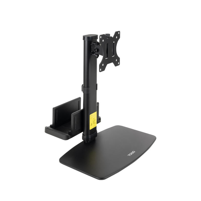 Soporte Tooq De Mesa Para Monitor De 17"-27" - Regulable En Altura. Giratorio E Inclinable - Gestion De Cables - Peso