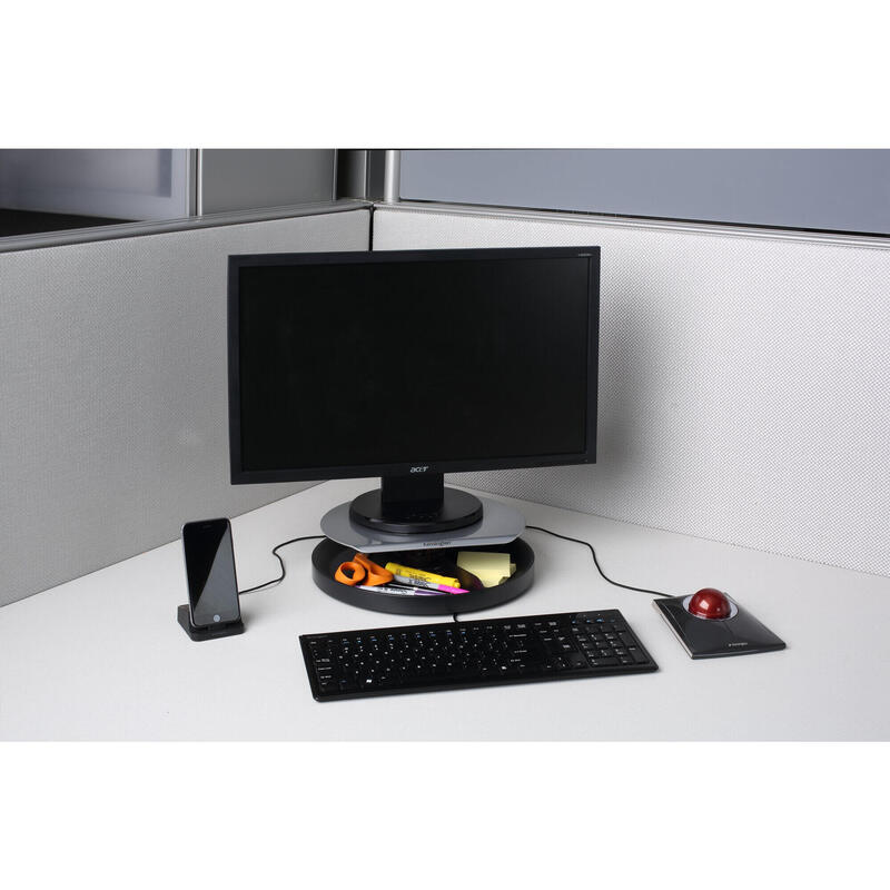 Soporte Monitor Kensington Spin2 Silver/Black