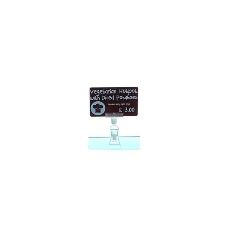 Soporte Pinza (40mm Altura) Para Edikio Pricetag - 1 Paquete De 25 Unidades