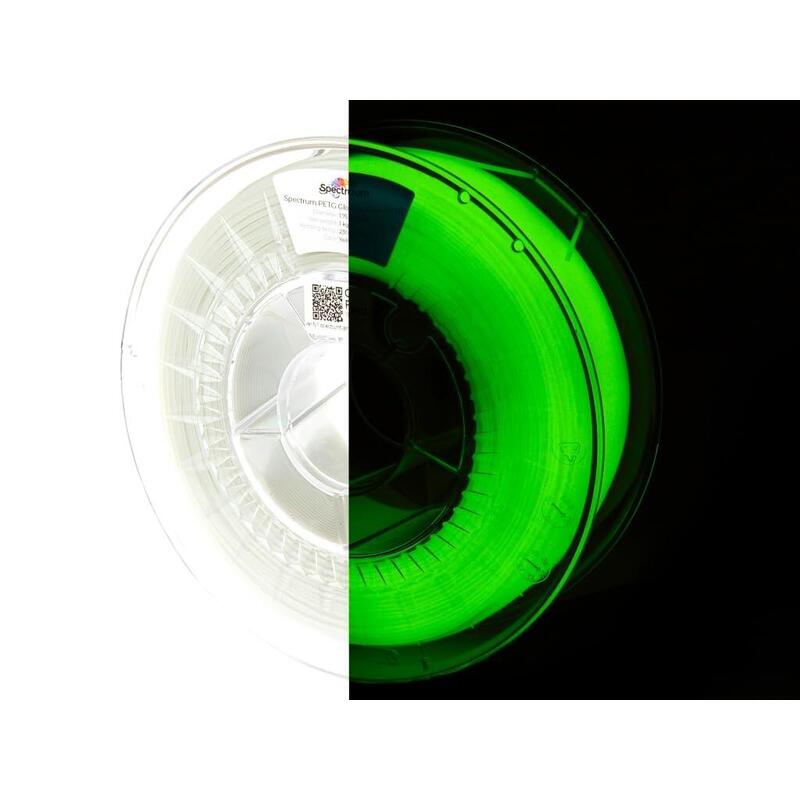 Spectrum 3d Filament Pla Glow In The Dark 1,75mm Amarillo Verde 1kg