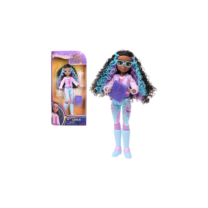 Muñeca Spin Master Unicorn Academy Disfrazada Layla De 24 Cm De Altura, Con Pelo Real, Ropa Y Accesorios Extraíbles 6072646