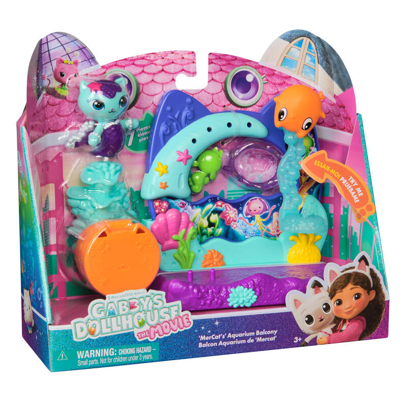 Spinmaster Gabby'S Dollhouse: Der Film - Balkon-Spielset Merkätzchens Aquarium 6074163