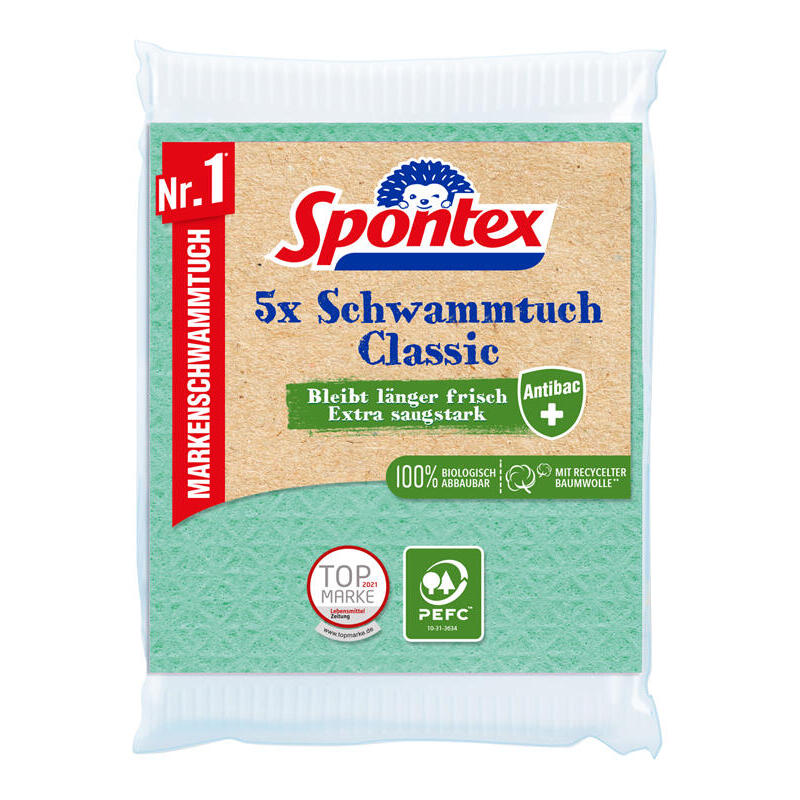Spontex 19200216 Trapo Para Limpiar Multicolor 5 Pieza(S)