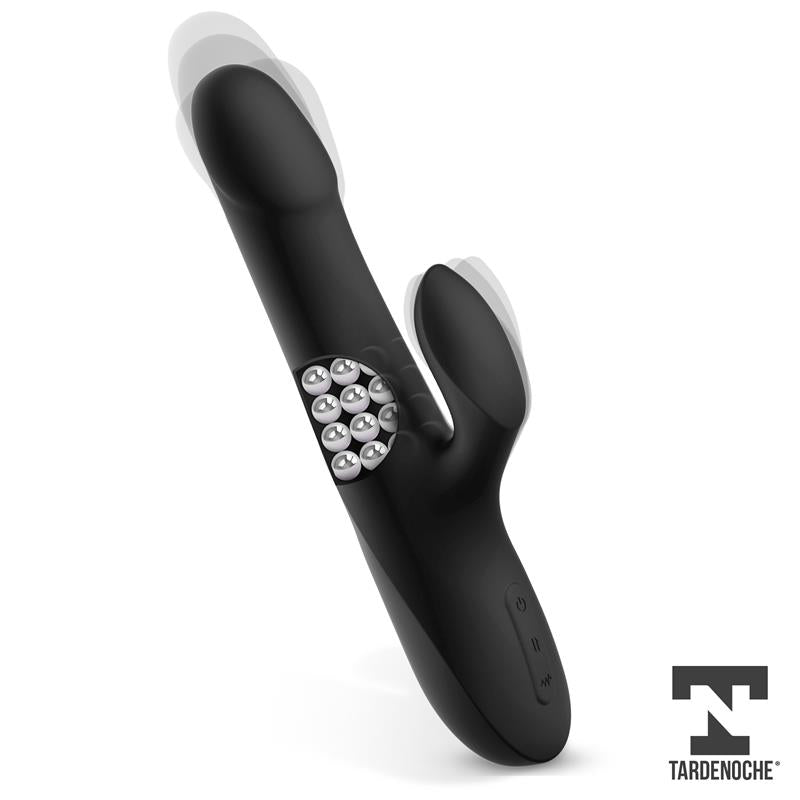 Squidy Vibrador Com Función De Movimiento Y Bolas Rotadoras Usb Silicona