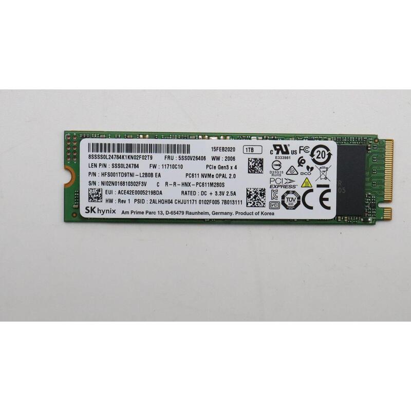 Ssd M.2 Pcie Nvme Fru Ssd 1tb Rohs Sk Hynix M.2