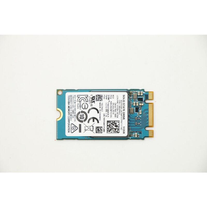 Ssd M.2 Pcie Nvme Fru Ssd - 512gb Rohs Toshiba M.2 Bg3 - 512gb - Warranty: 6m