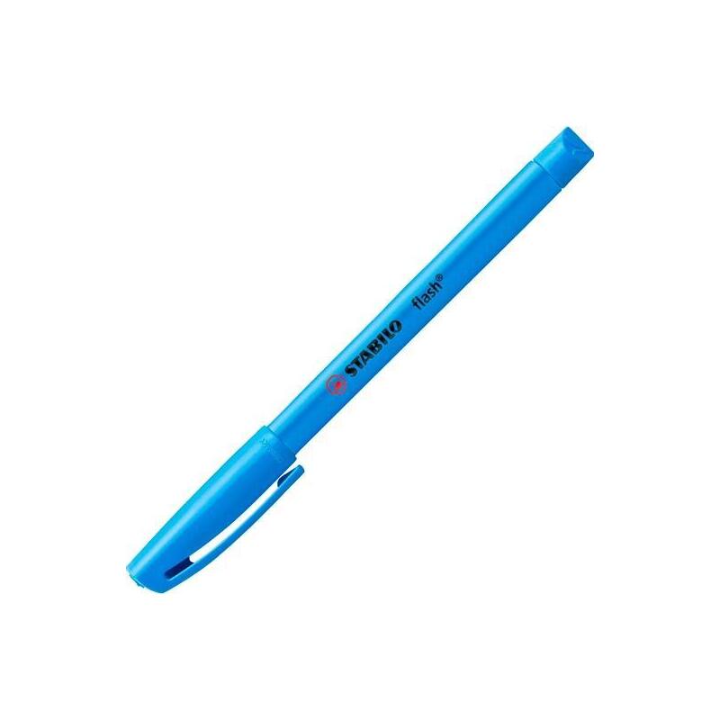 Stabilo Marcador Fluorescente Flash Azul Caja 10 Ud