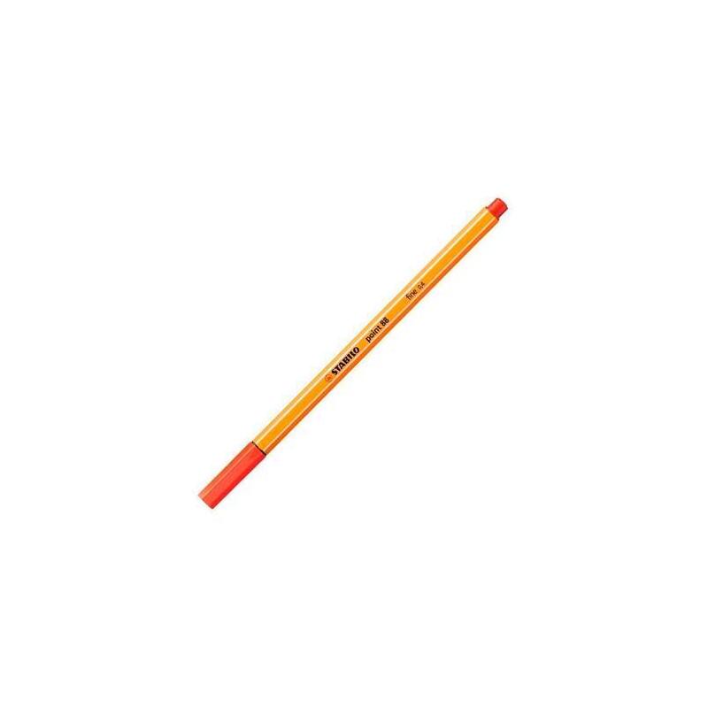 Stabilo Point 88 Rotulador Carmín -10u-