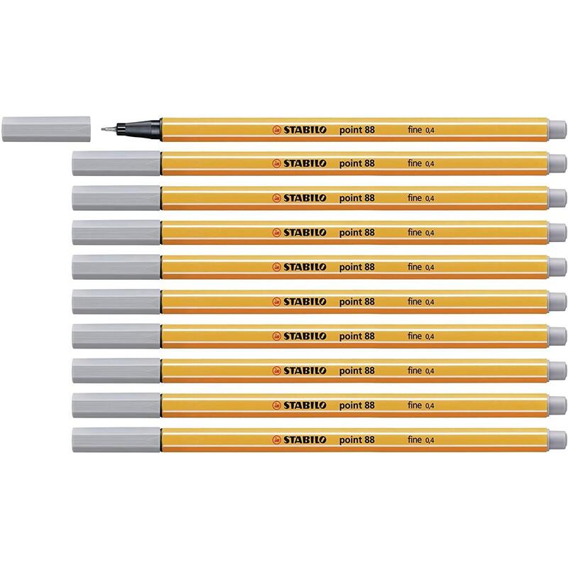 Stabilo Point 88 Rotulador Gris Medio -10u-