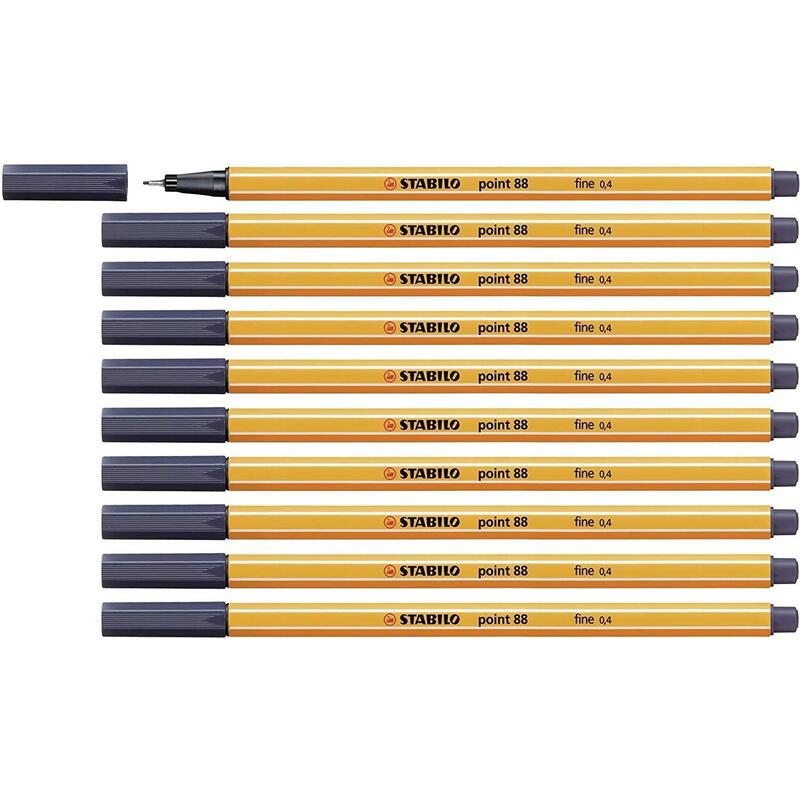 Stabilo Point 88 Rotulador Gris Payne -10u-