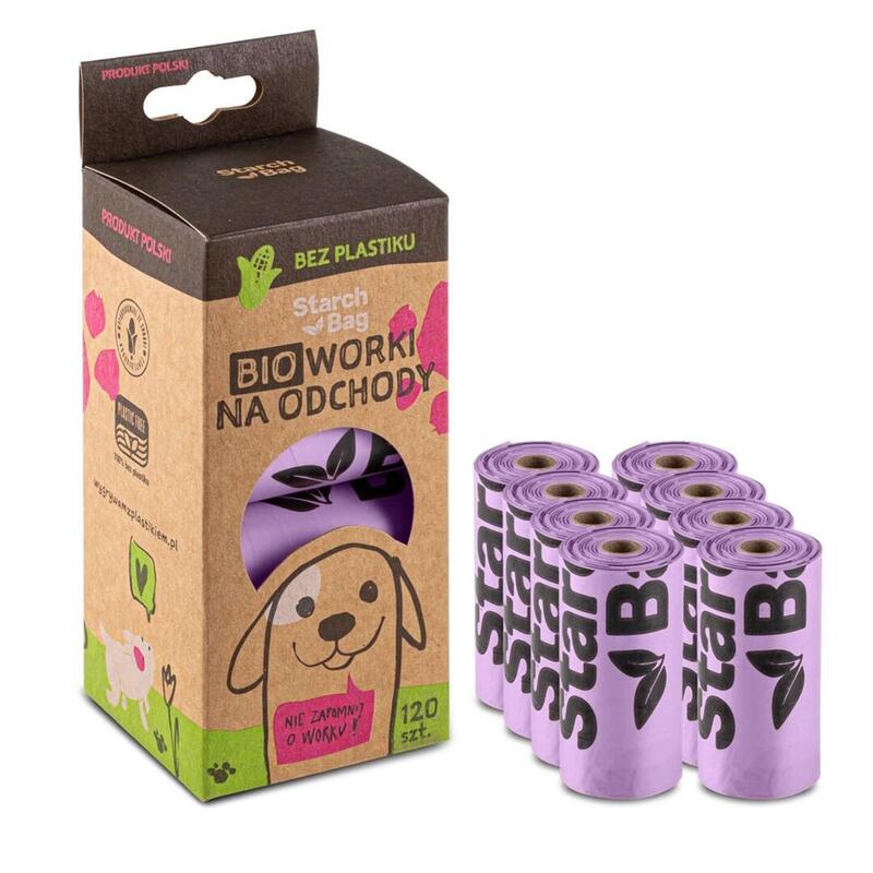 Starchbag Bio Bolsas Compostables Para Excrementos Lila 8x15 Uds.