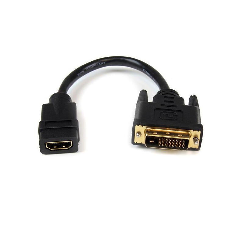 Startech Adaptador Hdmi A Dvi-D 0.20m H/M Negro Hddvifm8in