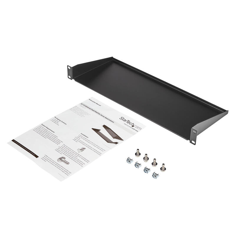 Startech Bandeja Estante Fijo Universal 1u 19" Pul