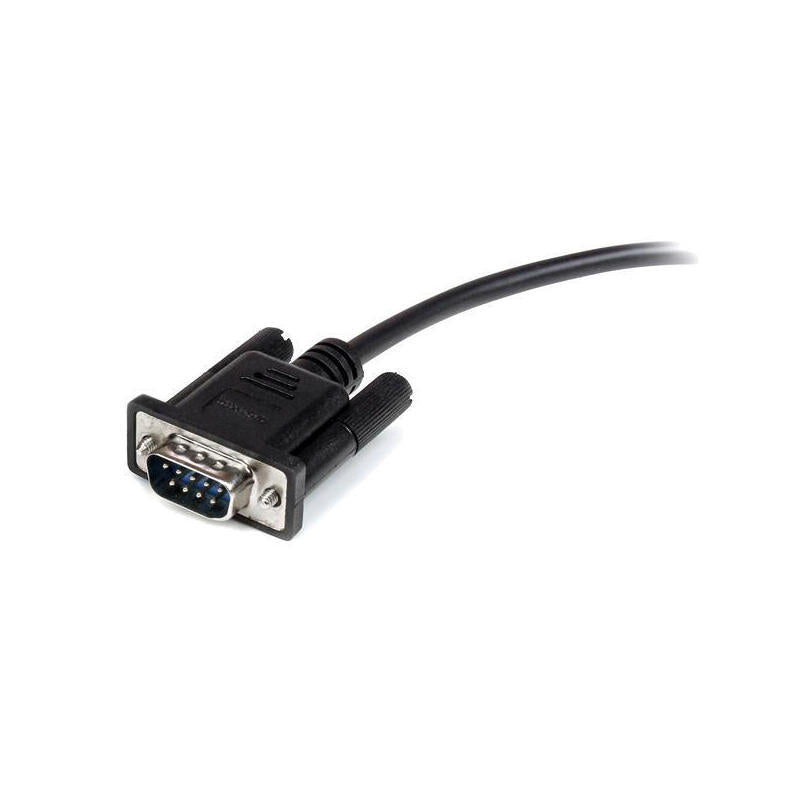 Startech Cable Serie Db9 Rs232 M/H 0.50m Negro Mxt10050cmbk