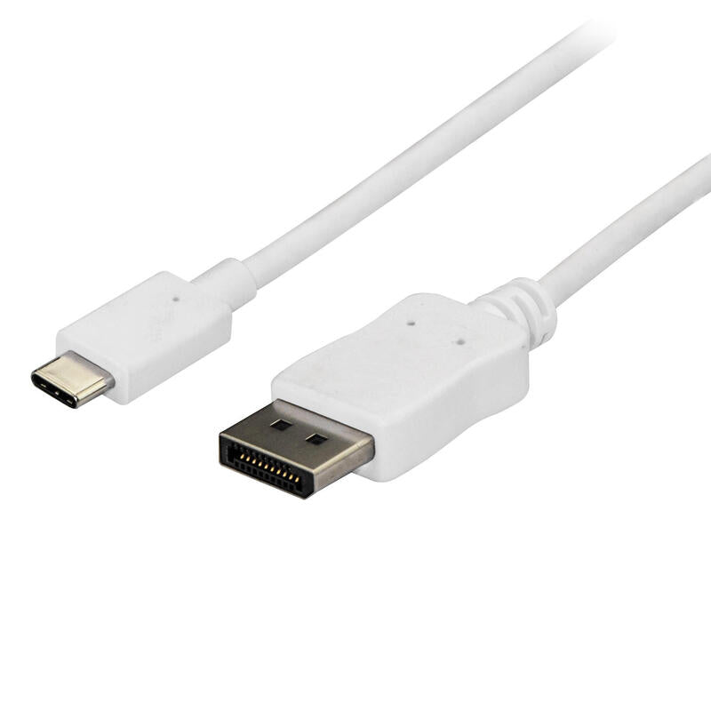 Startech Cable Usb-C A Displayport 1,80m 4k 60hz Blanco Cdp2dpmm6w