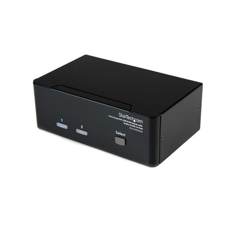 Startech Conmutador Switch Kvm 2 Puertos Doble Mon