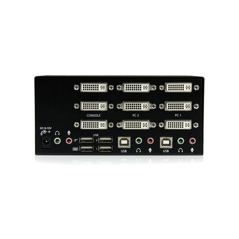 Startech Conmutador Switch Kvm 2 Puertos Video Dvi