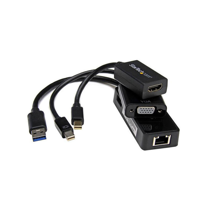 Startech Juego Adaptadores Hdmi, Vga Y Eth. Gigabi