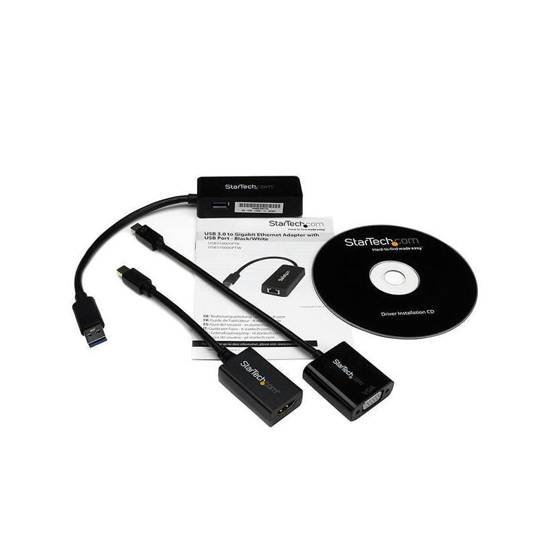Startech Juego Adaptadores Hdmi, Vga Y Eth. Gigabi