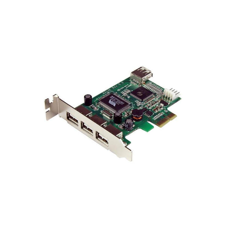 Startech Tarjeta Pci Express Perfil Bajo Usb 2.0 3 Externos Y 1 Interno Pexusb4dp