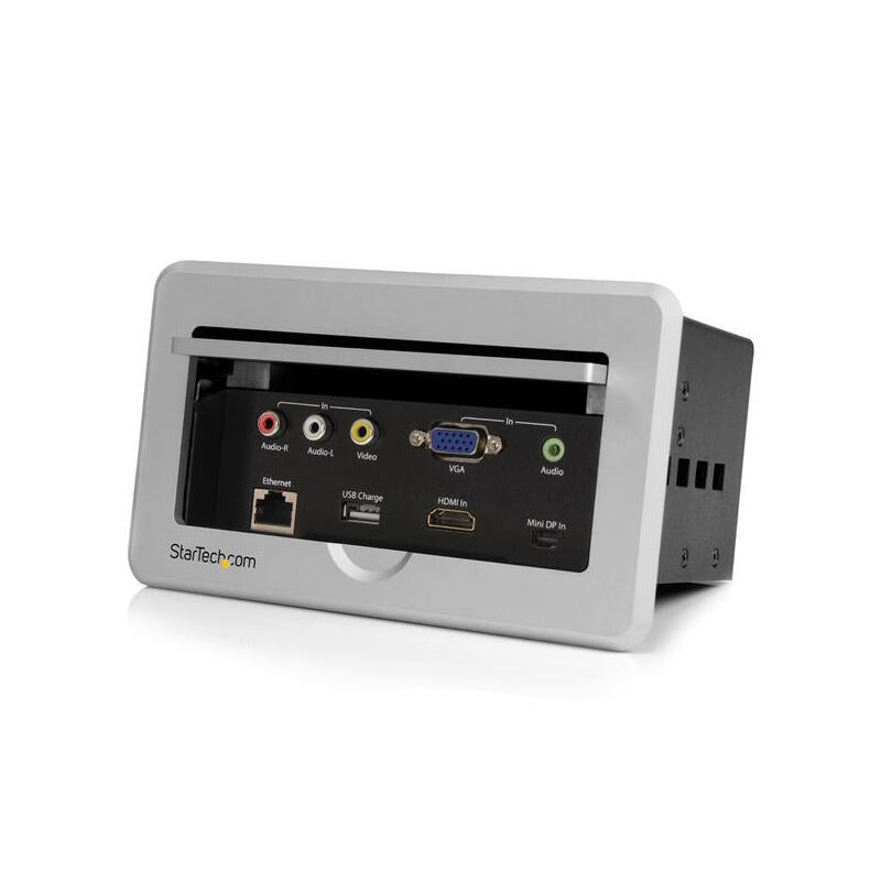 Startech.Com Caja De Conectividad Para Mesa De Juntas - Módulo De Conexiones Hdmi Vga Y Mini Displayport
