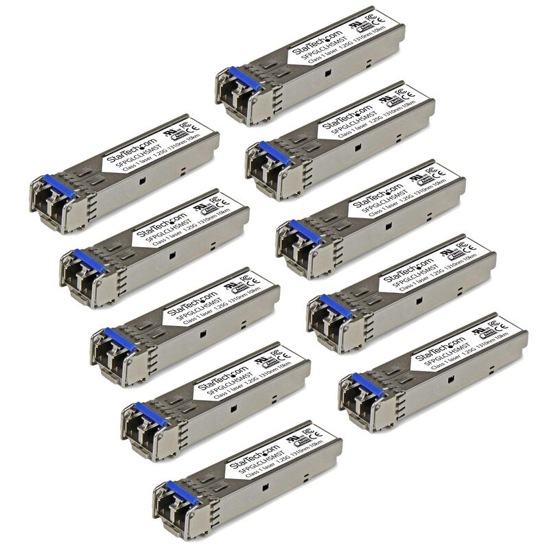 Startech.Com Modulo Transceptor Sfp Compatible Con Cisco Glc-Lh-Sm - 1000base-Lx/Lh - Paquete De 10 Garantia Lifetime