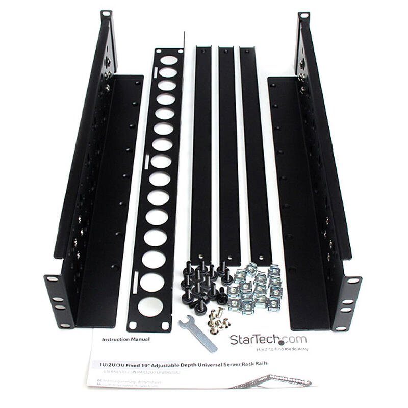 Startech.Com Rieles Universales Fijos De Profundidad Ajustable Para Rack De Servidores 19" 2u